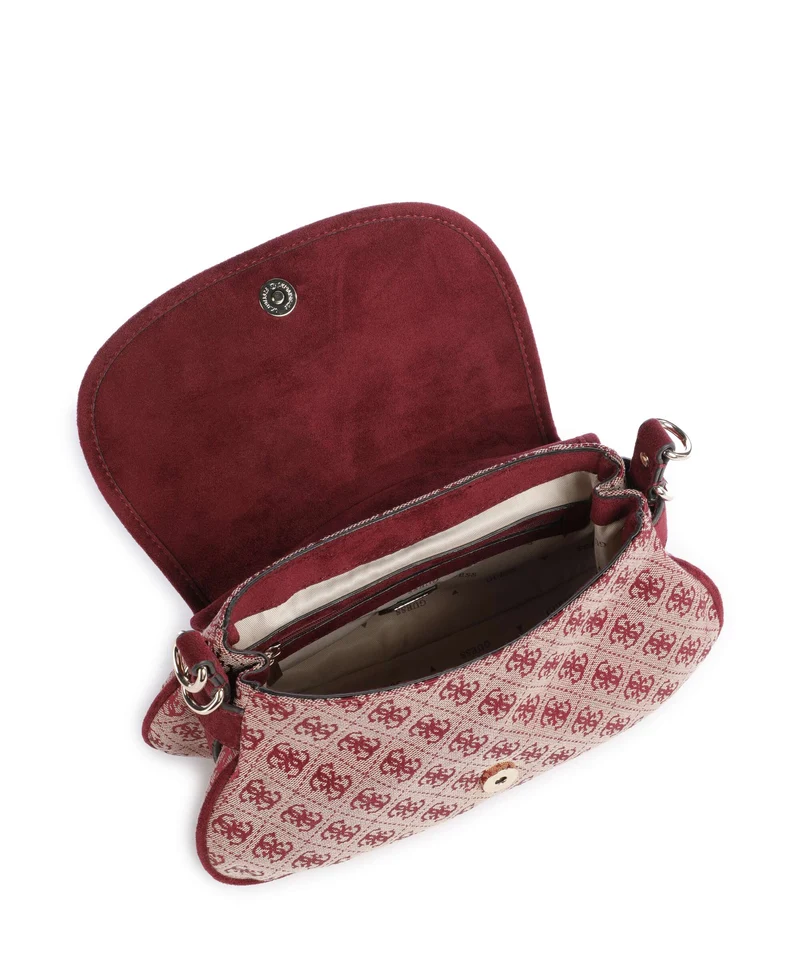 Guess Samantha Sac porté épaule merlot logo