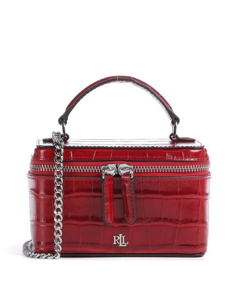 Lauren Ralph Lauren Hallee Small Sac bandoulière festive red
