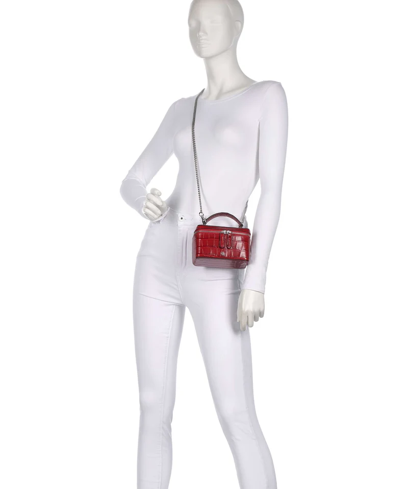 Lauren Ralph Lauren Hallee Small Sac bandoulière festive red
