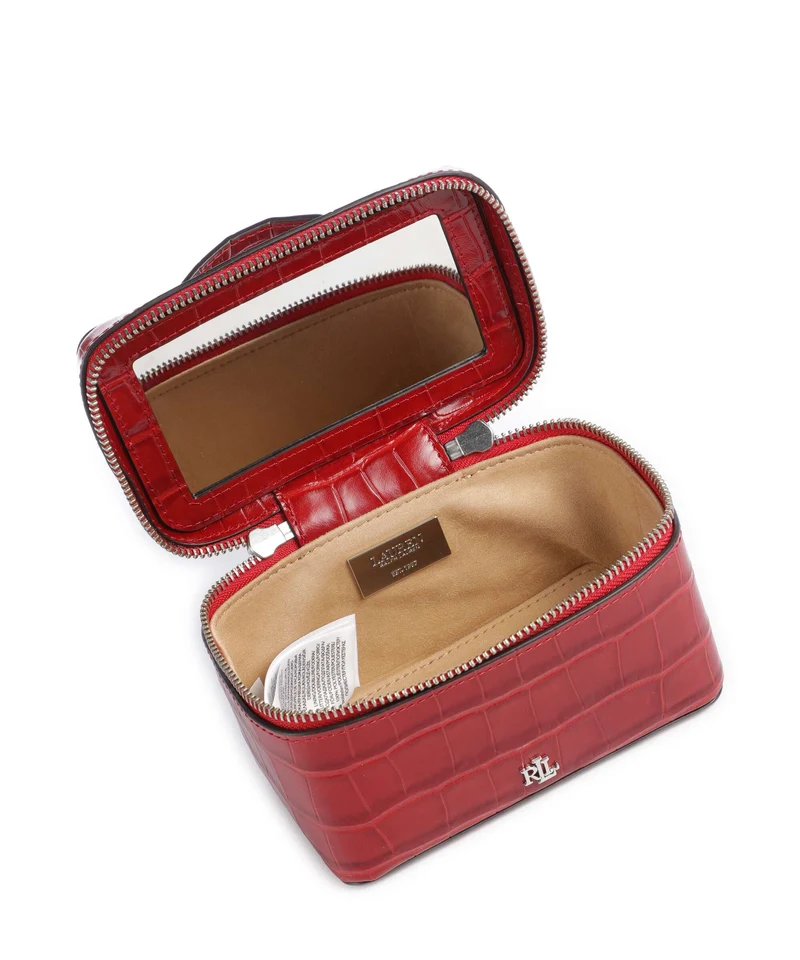 Lauren Ralph Lauren Hallee Small Sac bandoulière festive red