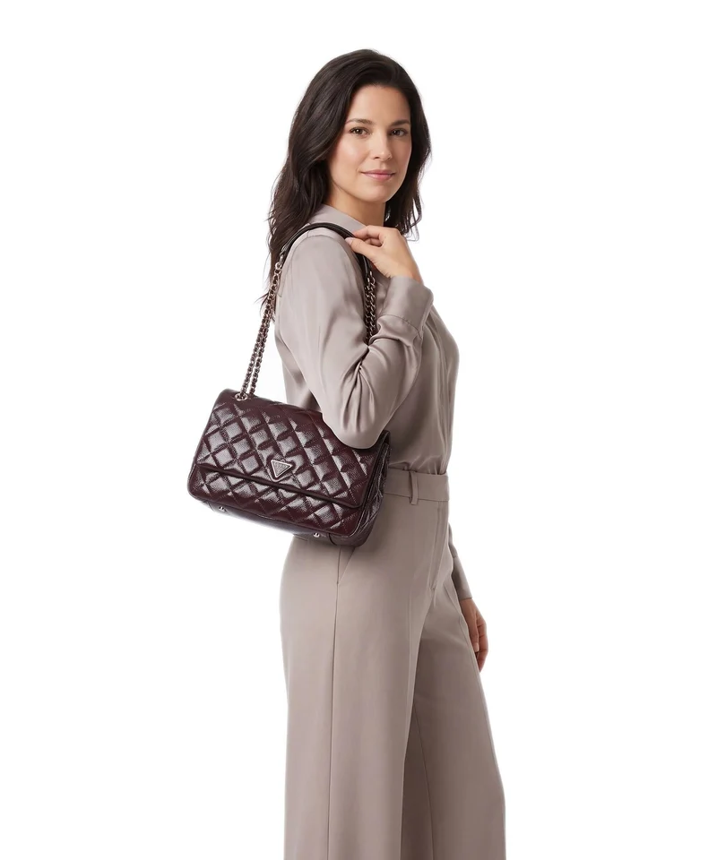 Guess Juliet Sac porté épaule burgundy