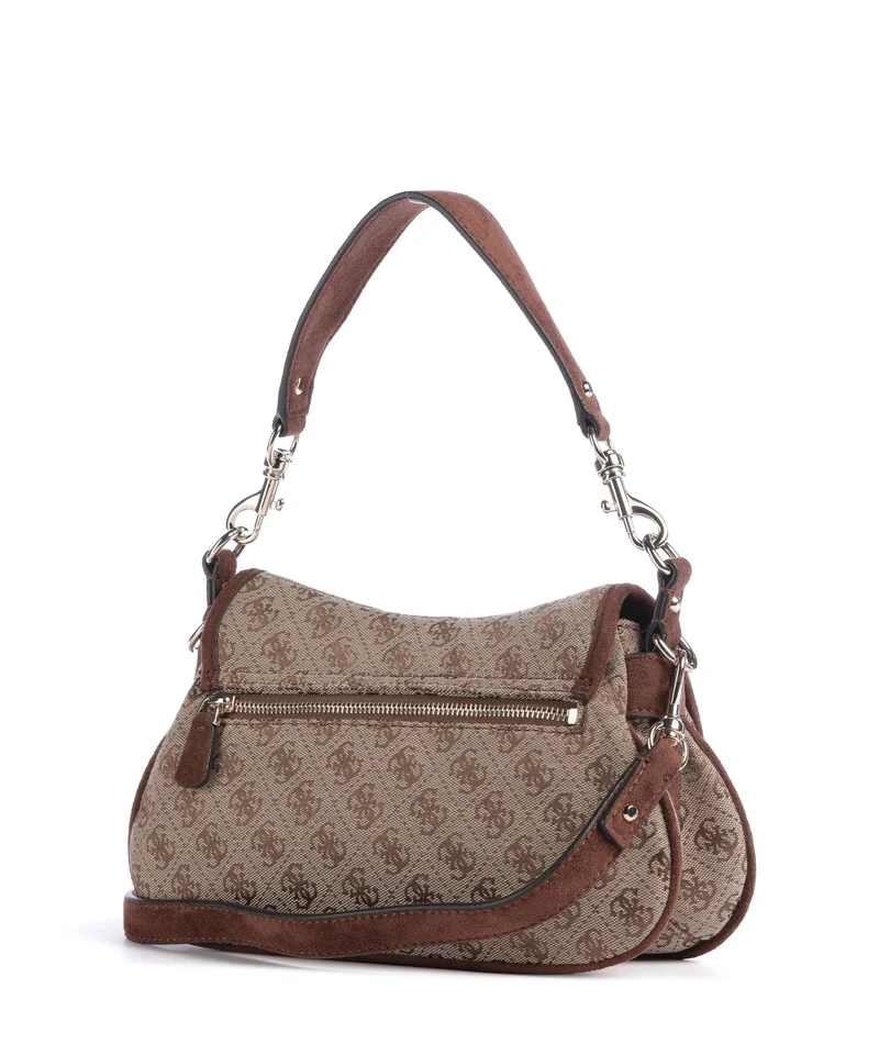 Guess Samantha Sac porté épaule latte logo/brown