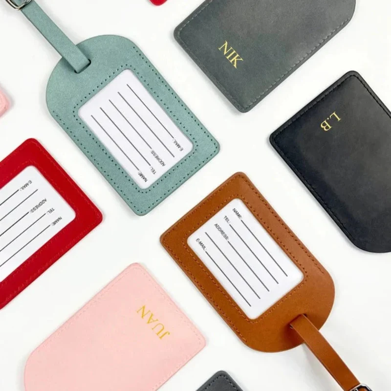 Tag Bagage Personnalisé | Lettres Dorées Élégantes
