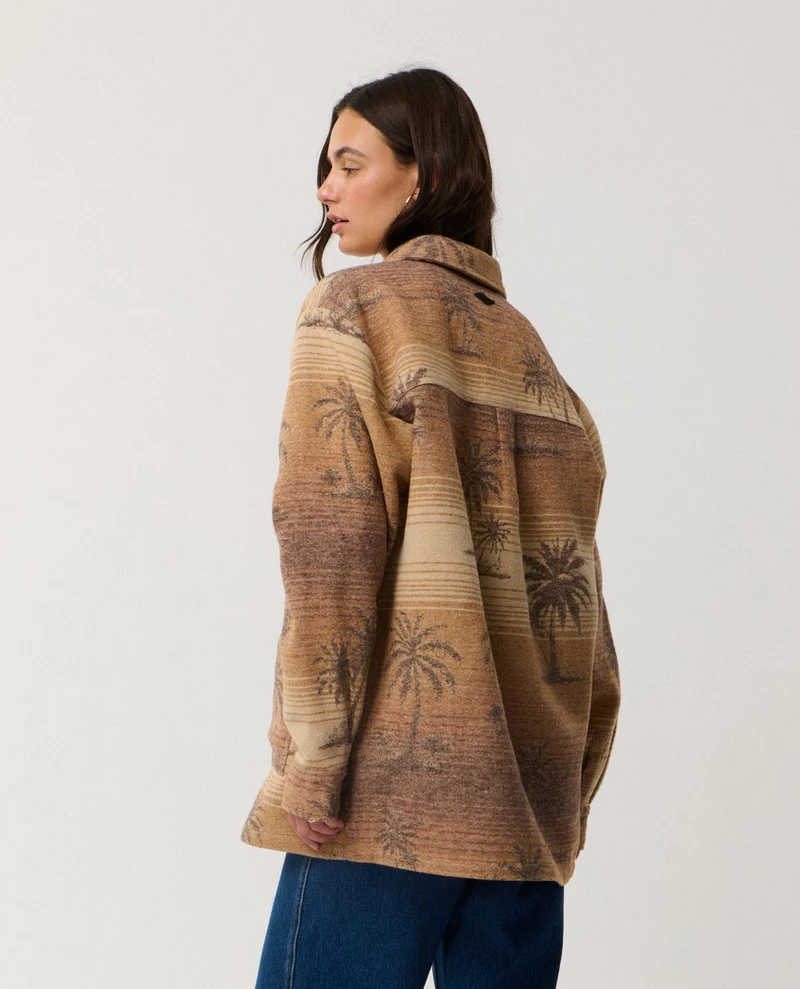 Retro Swell Jacquard Shacket