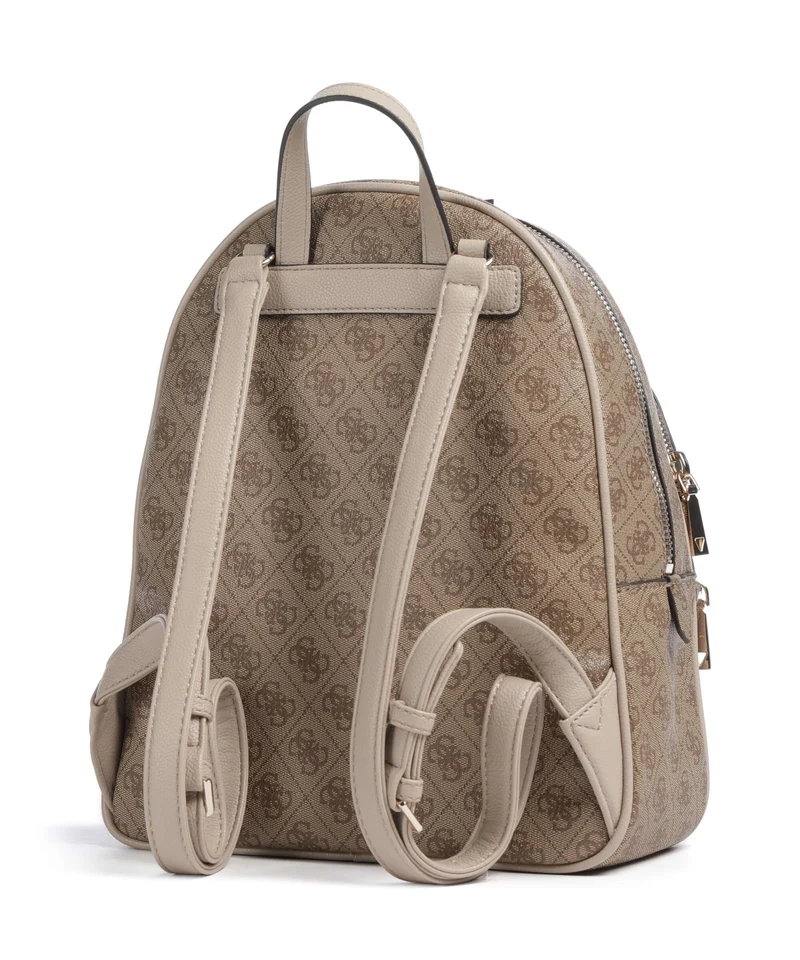 Guess Manhattan II Large Sac à dos latte logo