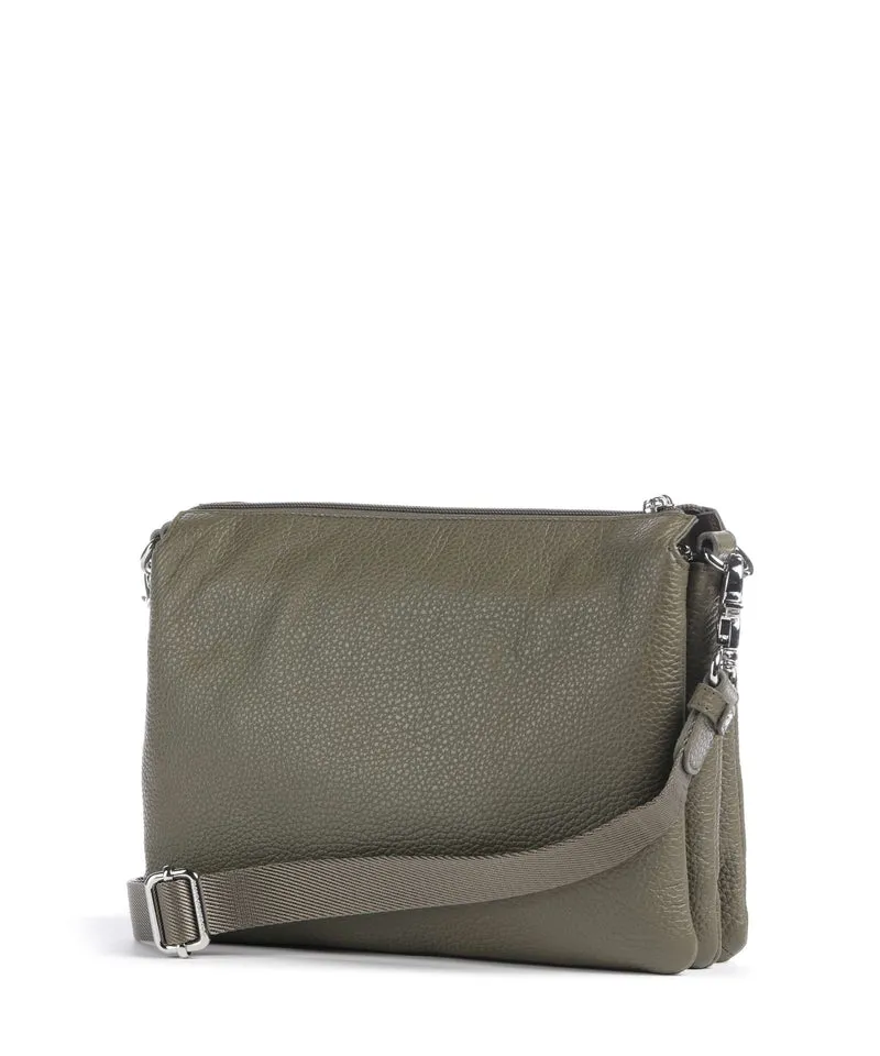 Mandarina Duck Mellow Leather Sac bandoulière winter olive