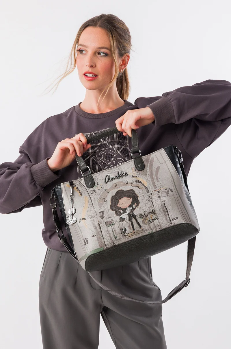 Sac à anse courte et bandoulière carré Orchestra