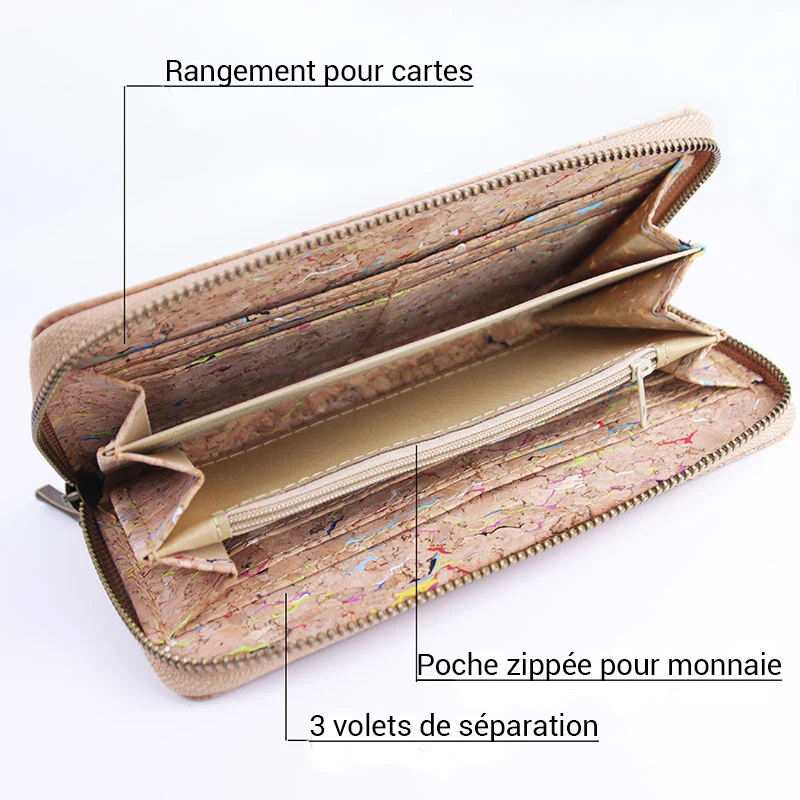 Lima portefeuille liège femme