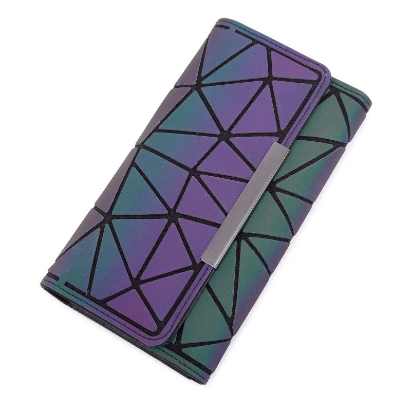 Shyni portefeuille holographique rabat