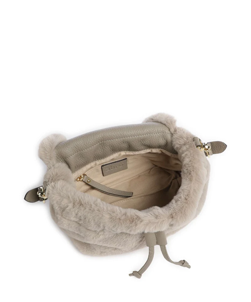 Abro Fur Temi Small Sac porté épaule siena