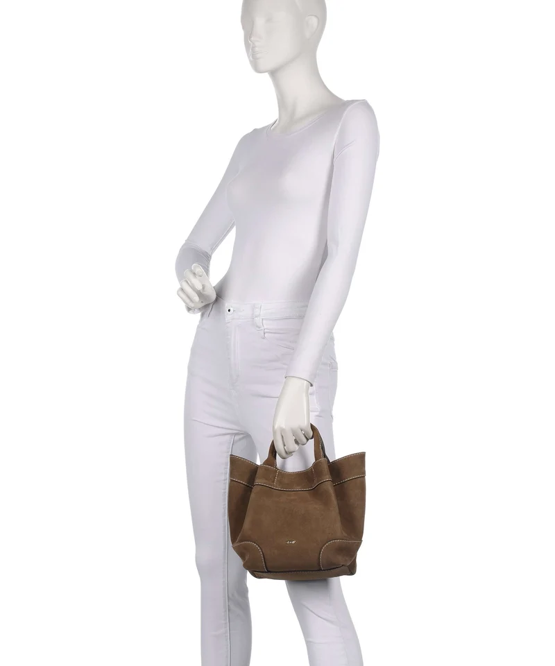 Abro Suede Essential Small Sac à main khaki