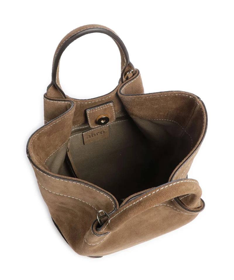 Abro Suede Essential Small Sac à main khaki