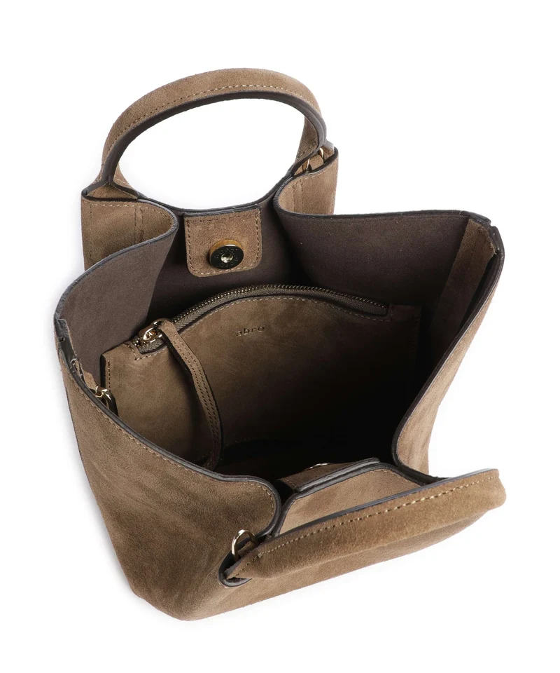 Abro Suede Essential Small Sac à main khaki
