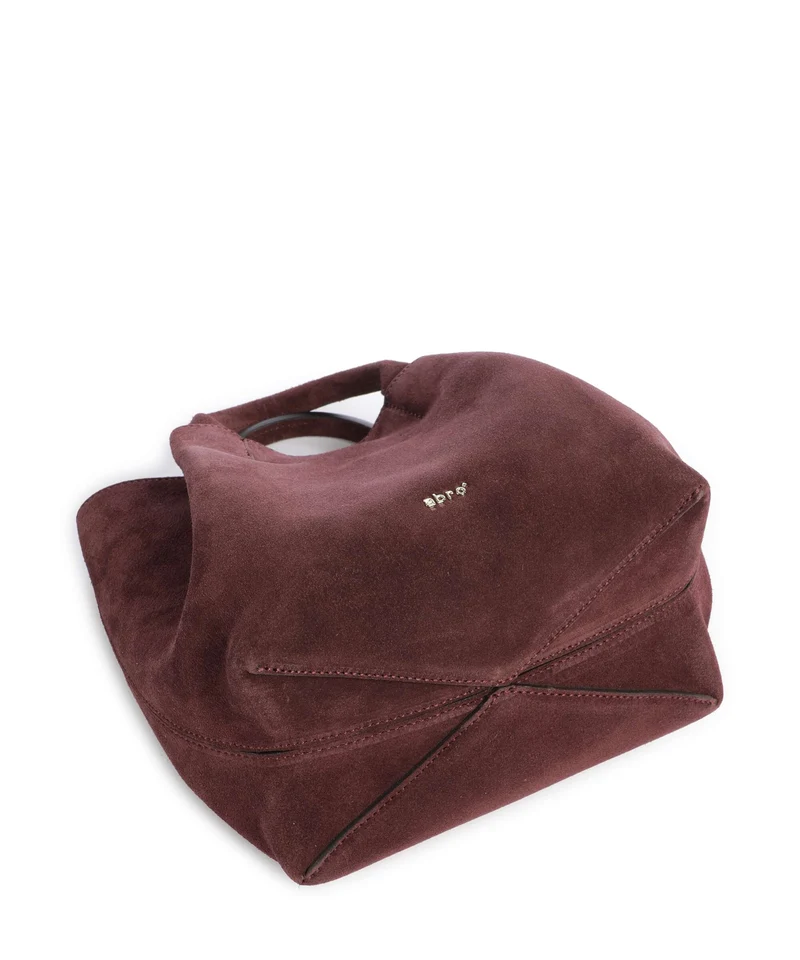 Abro Suede Essential Small Sac à main burgundy
