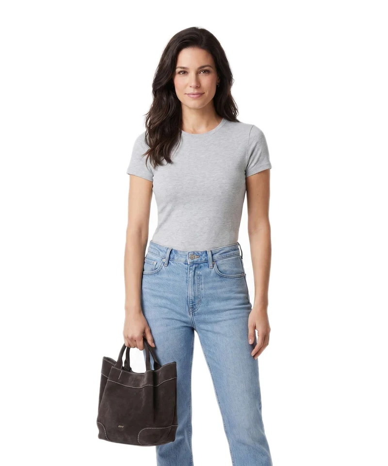 Abro Suede Essential Small Sac à main dark brown