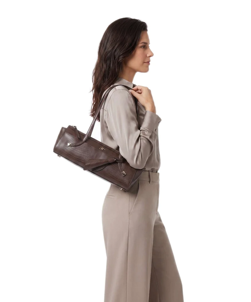 Steve Madden BINDUS Sac porté épaule chocolate/gold