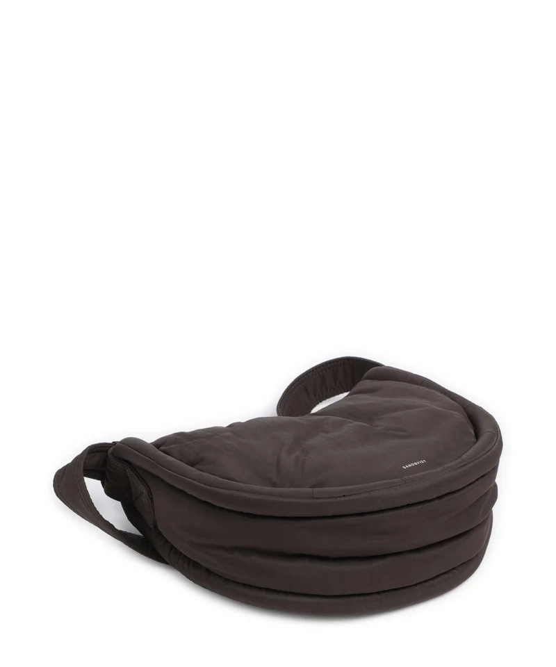 Sandqvist Curve Mini Sac porté épaule dark brown