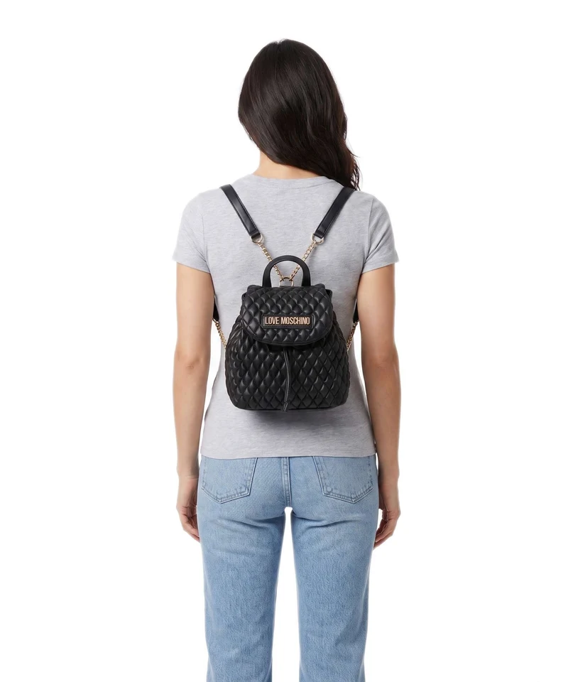 Love Moschino Bubbly Q Sac à dos nero