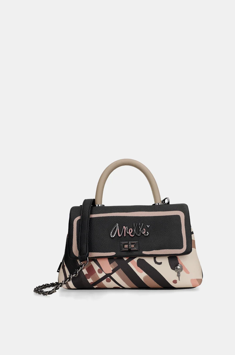 Sac à main avec anse et bandoulière petit Parisian