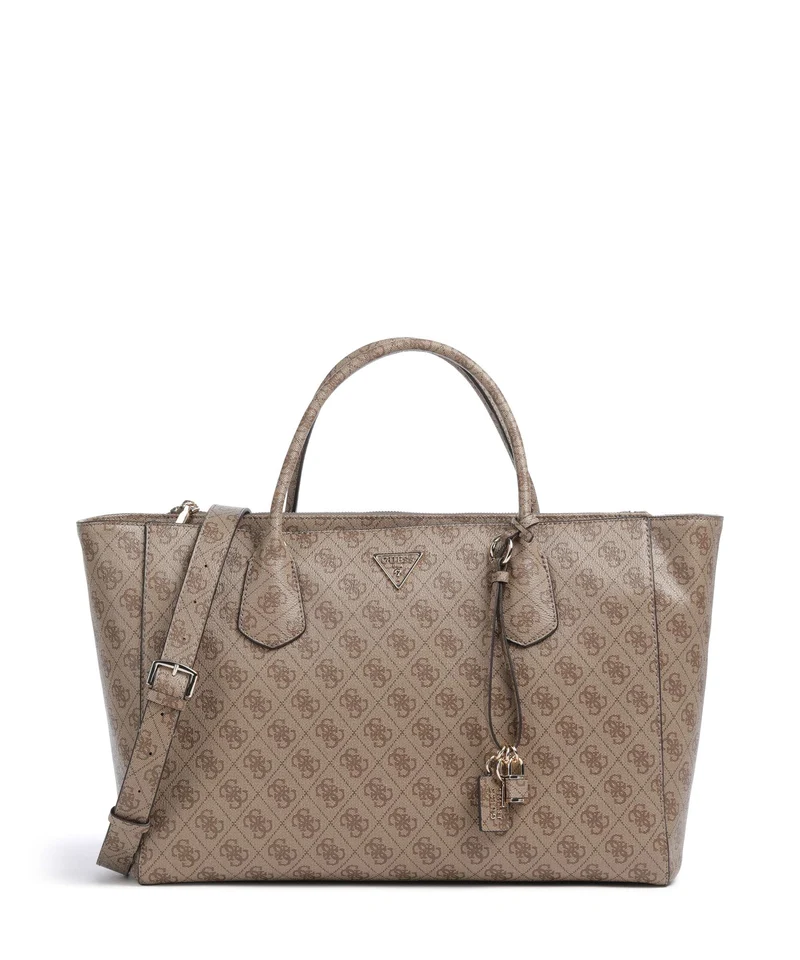 Guess Marissa Tech Logo Sac à main latte logo