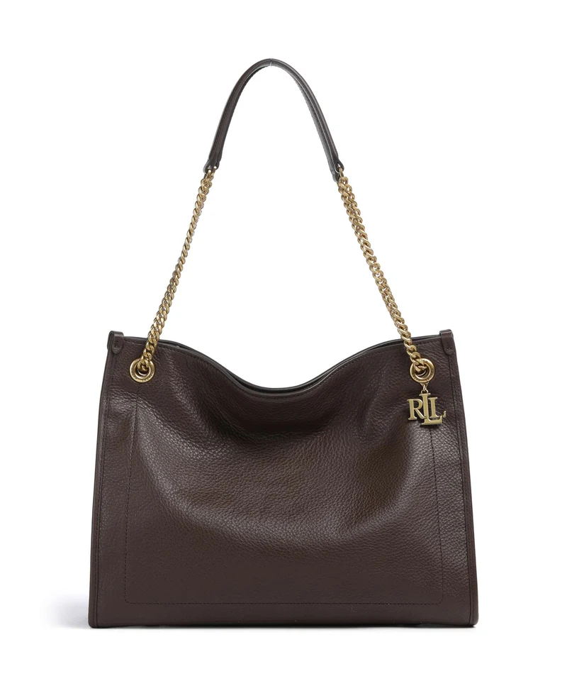 Lauren Ralph Lauren Bradley Large Cabas chestnut brown