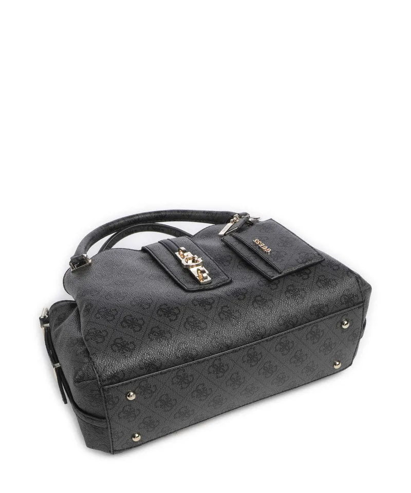 Guess Yvonne Girlfriend Logo Sac à main coal logo