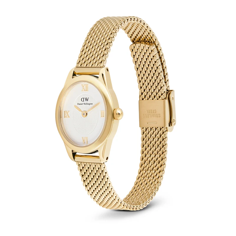 Daniel Wellington Ophelia Mini Mesh White doré montre femme DW00100939