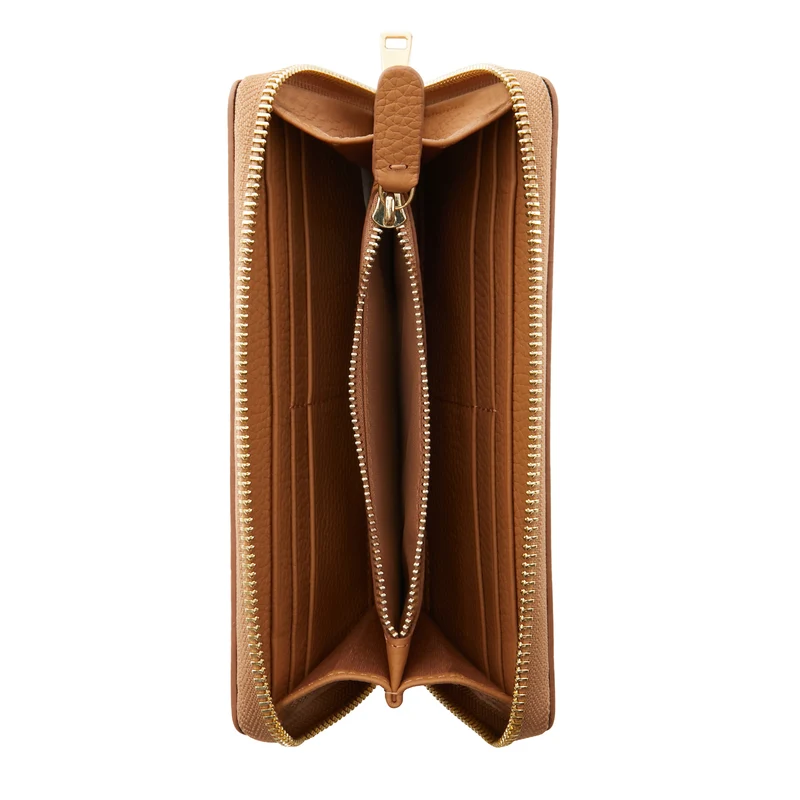 Isabel Bernard Honoré Femmes Portefeuille Zippé Marron IB23023