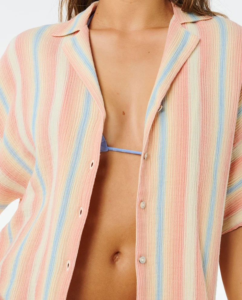 Premium Surf Stripe Short Sleeve Shirt
