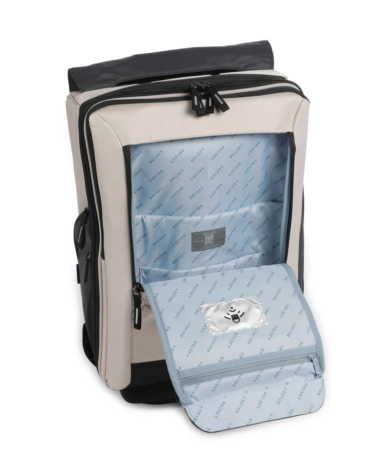 Delsey Paris Securflap Sac à dos à roulettes sand