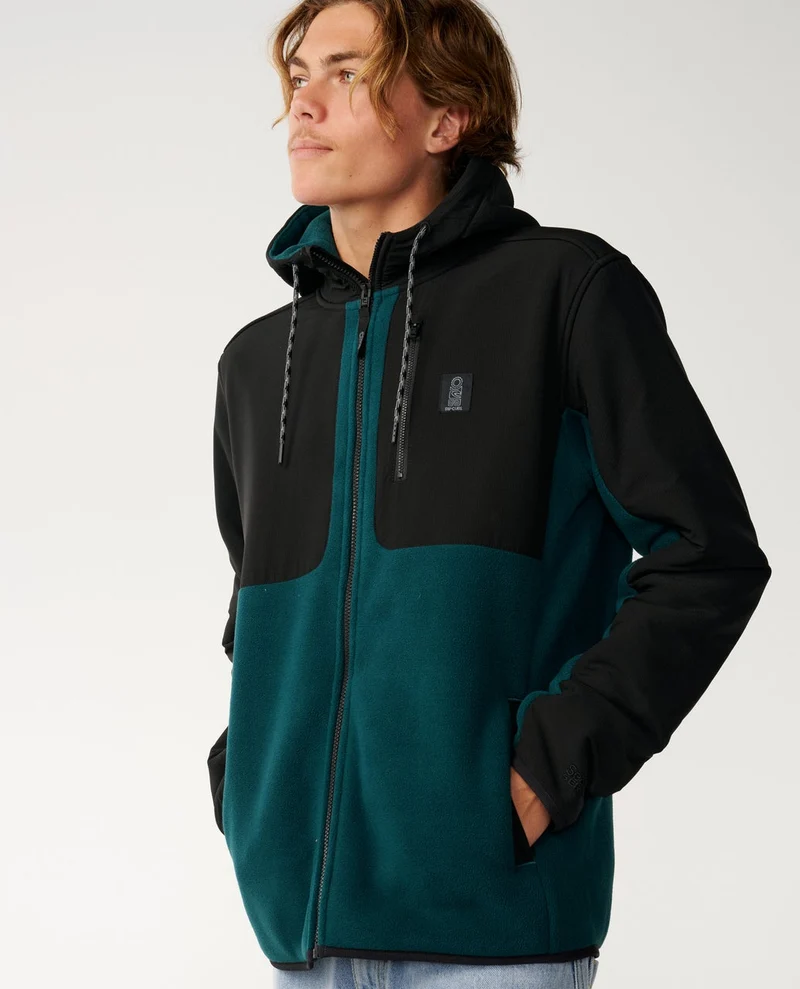 Search Series Panelled Zip Through Fleece
