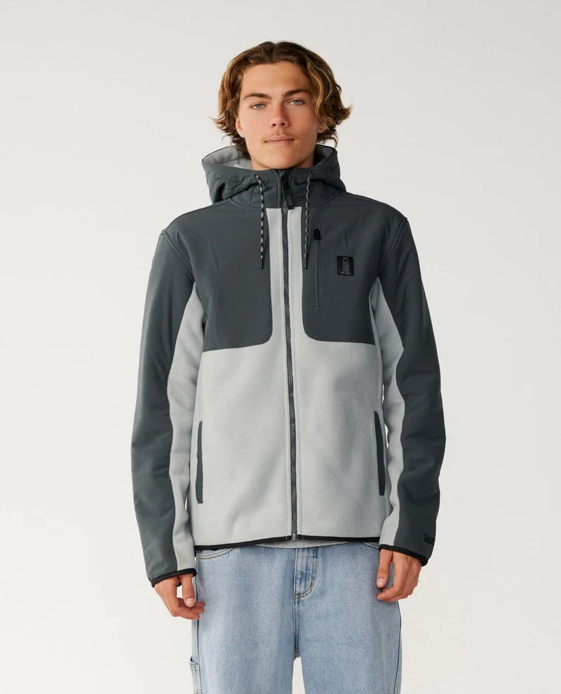 Search Series Panelled Zip Through Fleece
