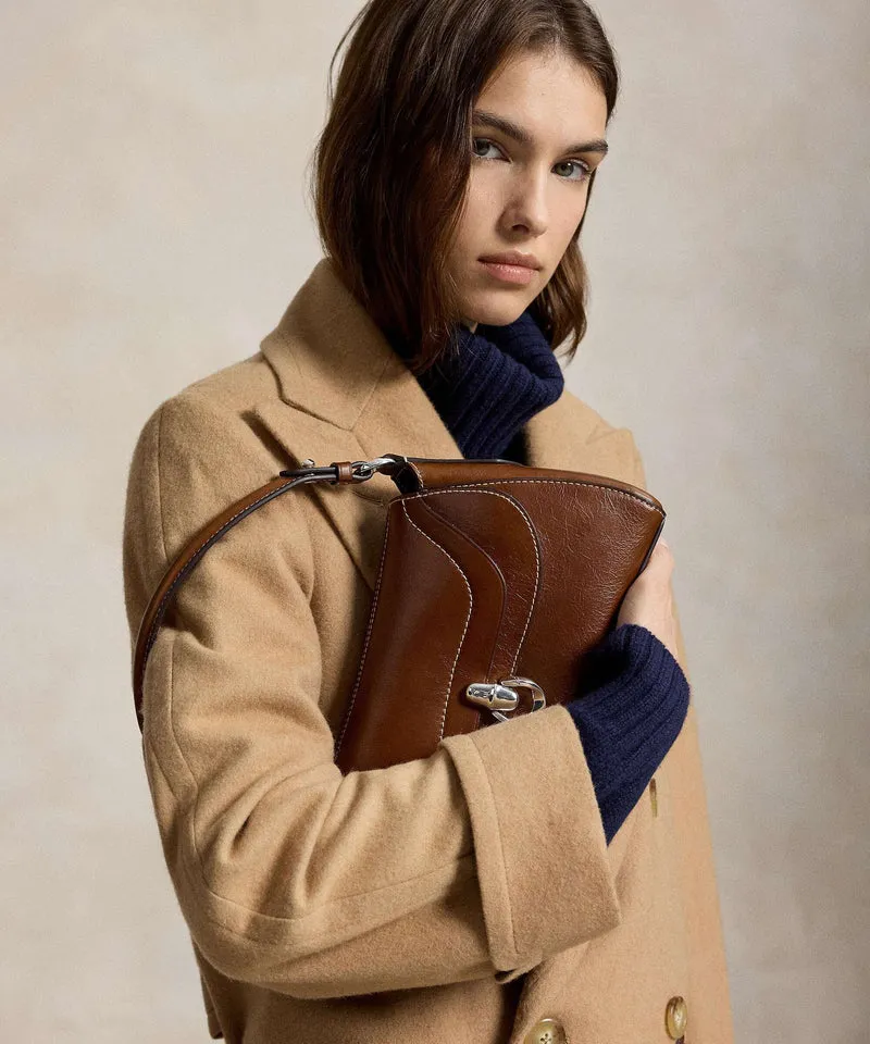 Polo Ralph Lauren Blaze Small Sac porté épaule chestnut