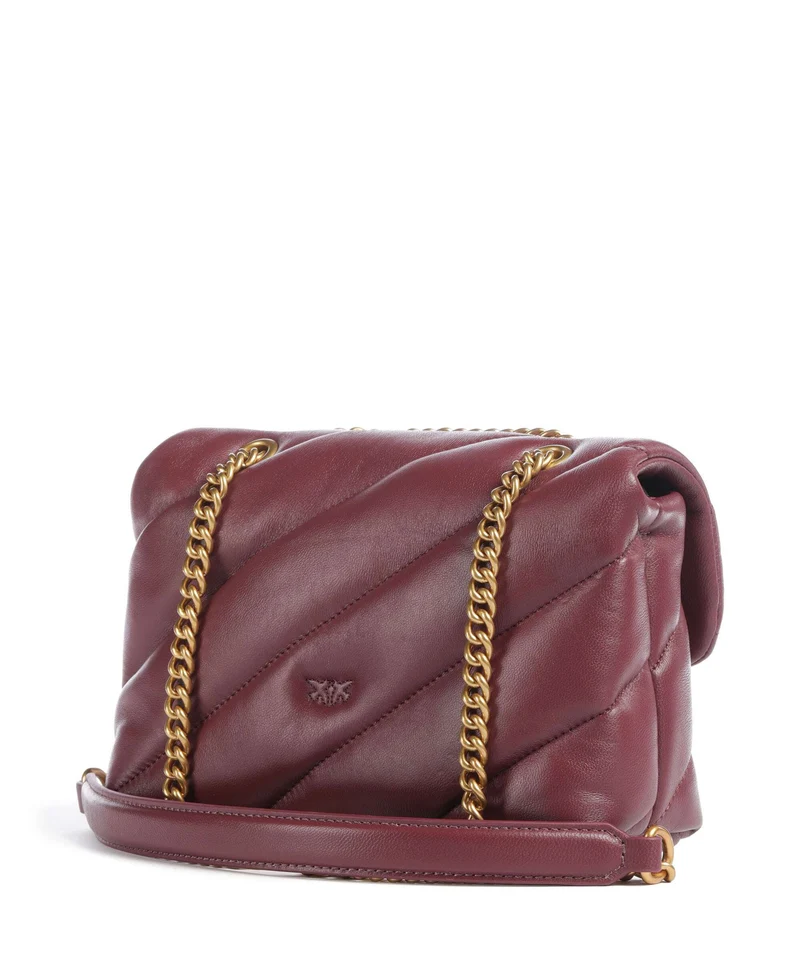 Pinko Love Puff Mini Sac porté épaule ribes intenso/antique gold