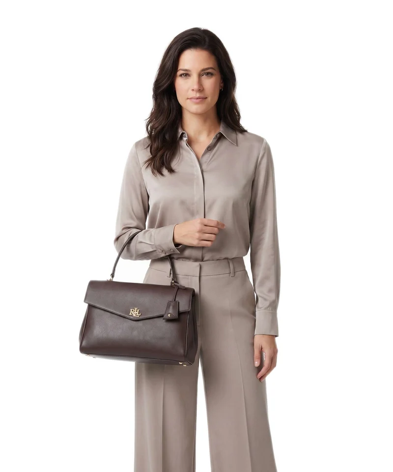 Lauren Ralph Lauren Farrah Medium Sac à main chestnut brown
