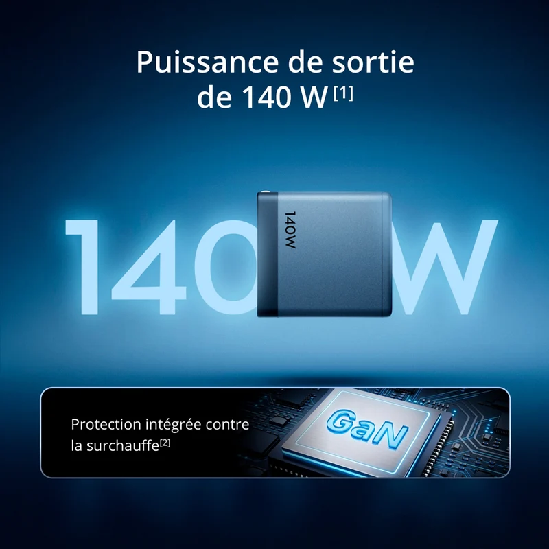 Chargeur 140W GaN