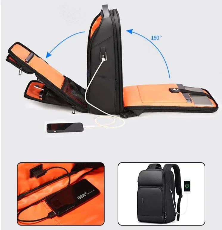 Sac à Dos Ordinateur 17 Pouces | Imperméable Ergonomique Voyage