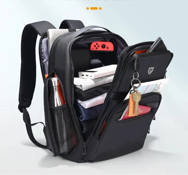 Sac à Dos Ordinateur 17 Pouces | Extensible Imperméable Voyage