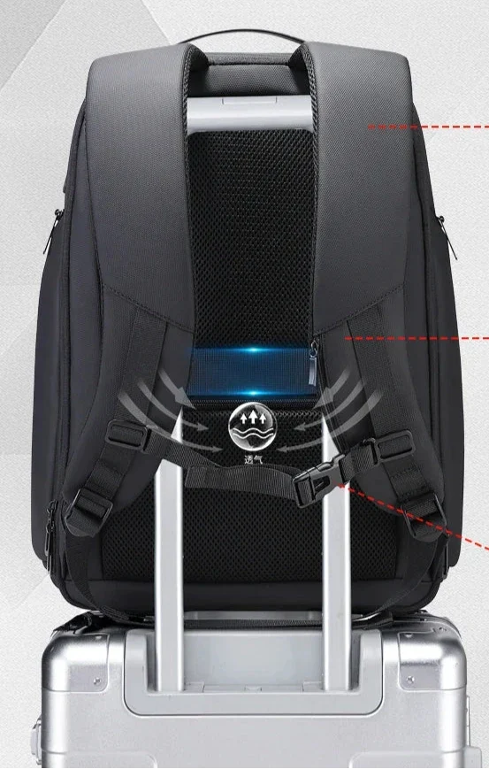 Sac à Dos Ordinateur 17 Pouces | Extensible Imperméable Voyage