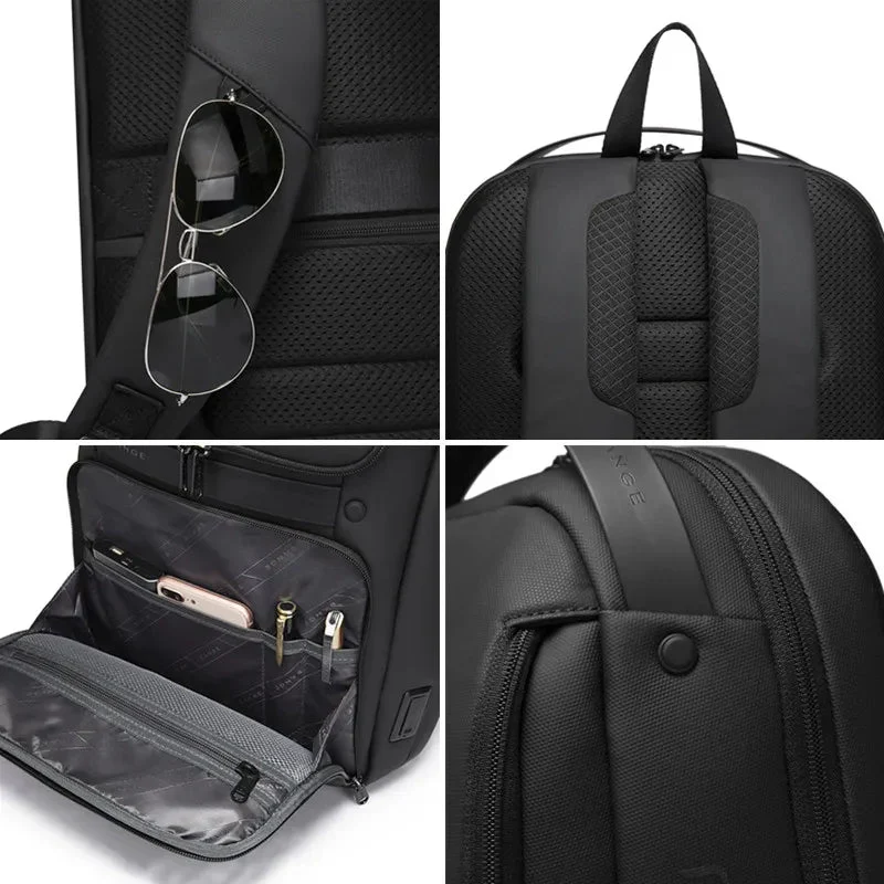 Sac à Dos Ordinateur 15.6 Pouces | Port Usb et Sangle Valise