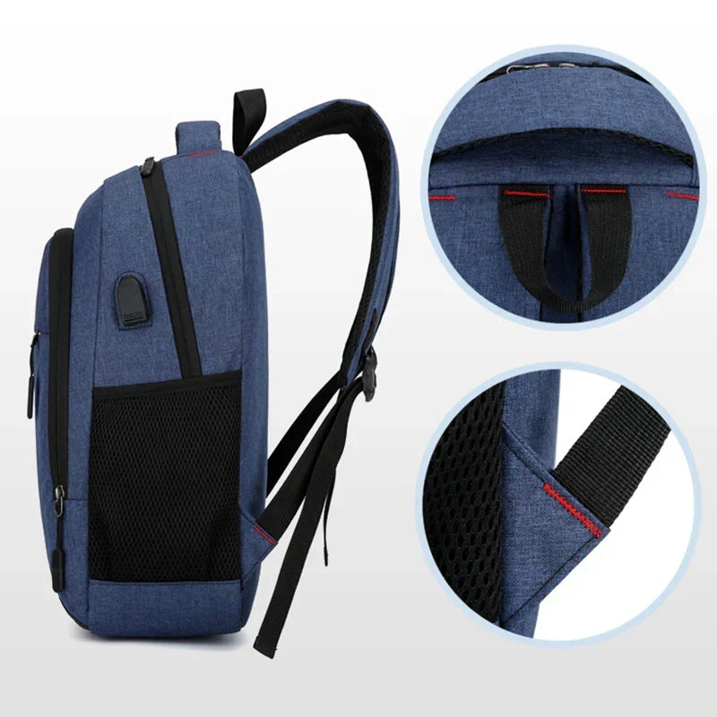 Sac à Dos Ordinateur 15.6 Pouces | Multi-Compartiments Urbain Oxford