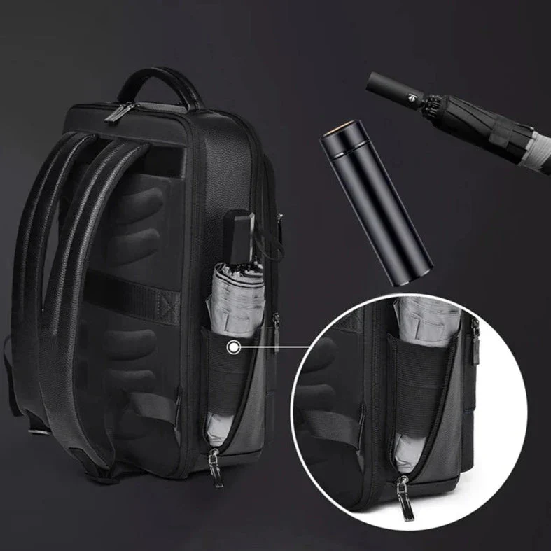 Sac à Dos Ordinateur 15.6 Pouces | Multi-Compartiments Pu Ergonomique