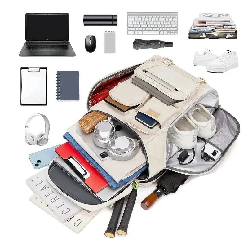Sac à Dos Ordi 17 Pouces | Compartiments Séparés et Port Usb