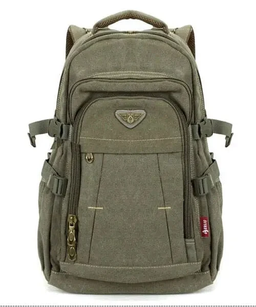 Sac à Dos Militaire Vintage | Toile Résistante et Spacieuse