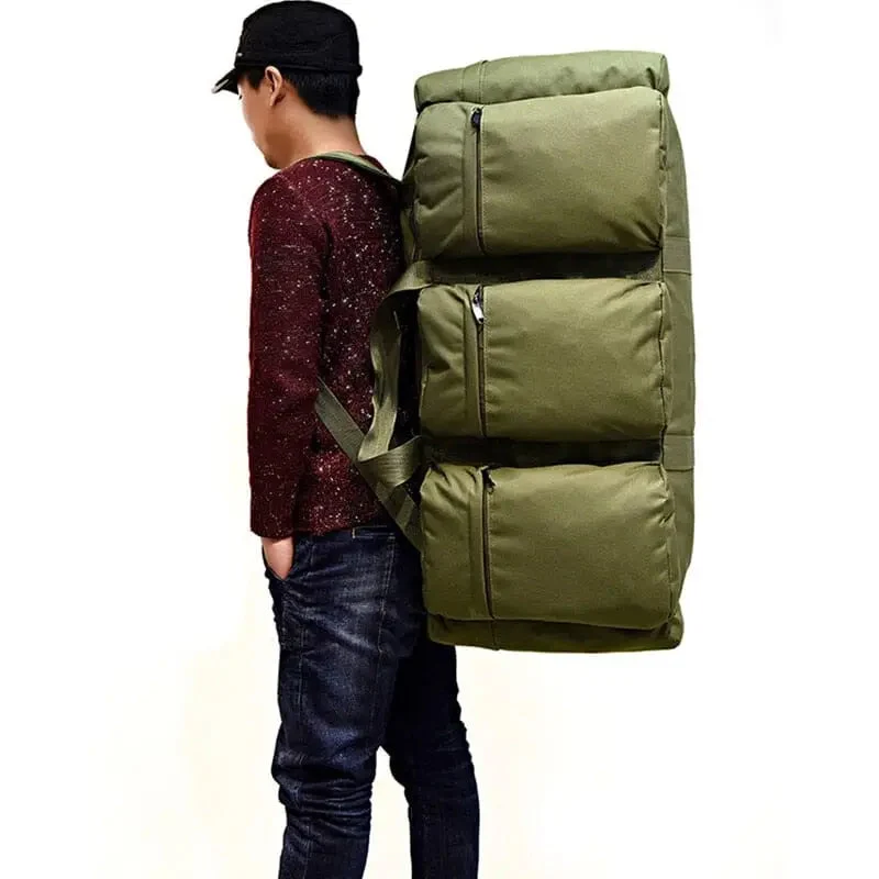 Sac à Dos Militaire 90l | Tissu Étanche Convertible