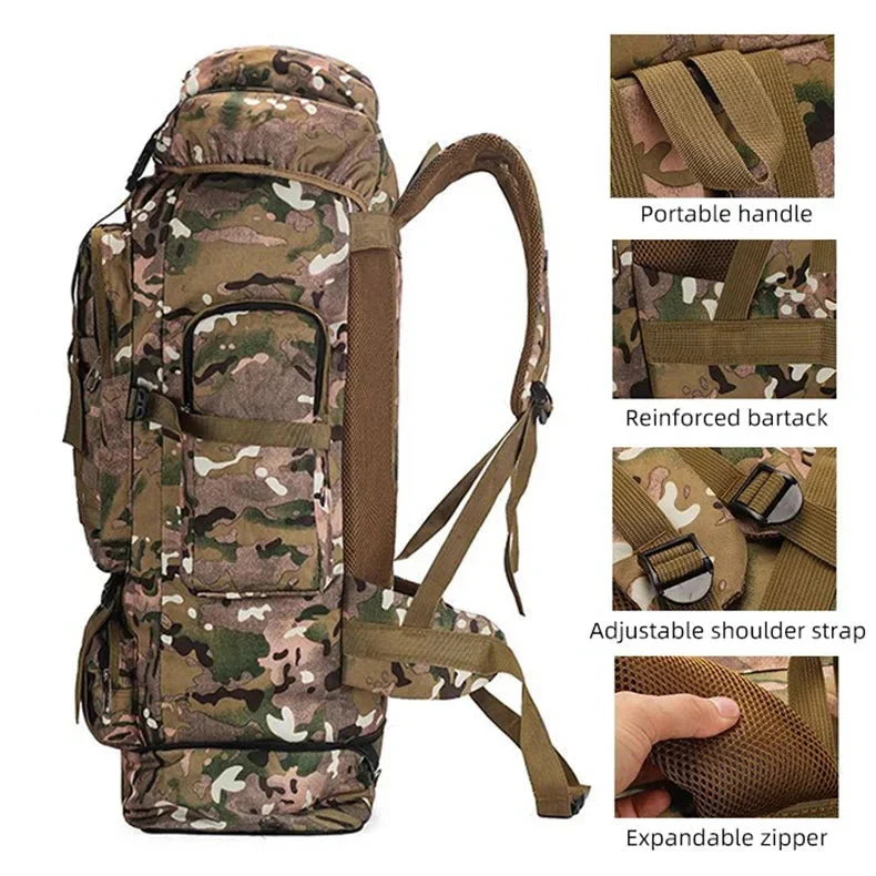 Sac à Dos Militaire 100l | Rangement Robuste Imperméable
