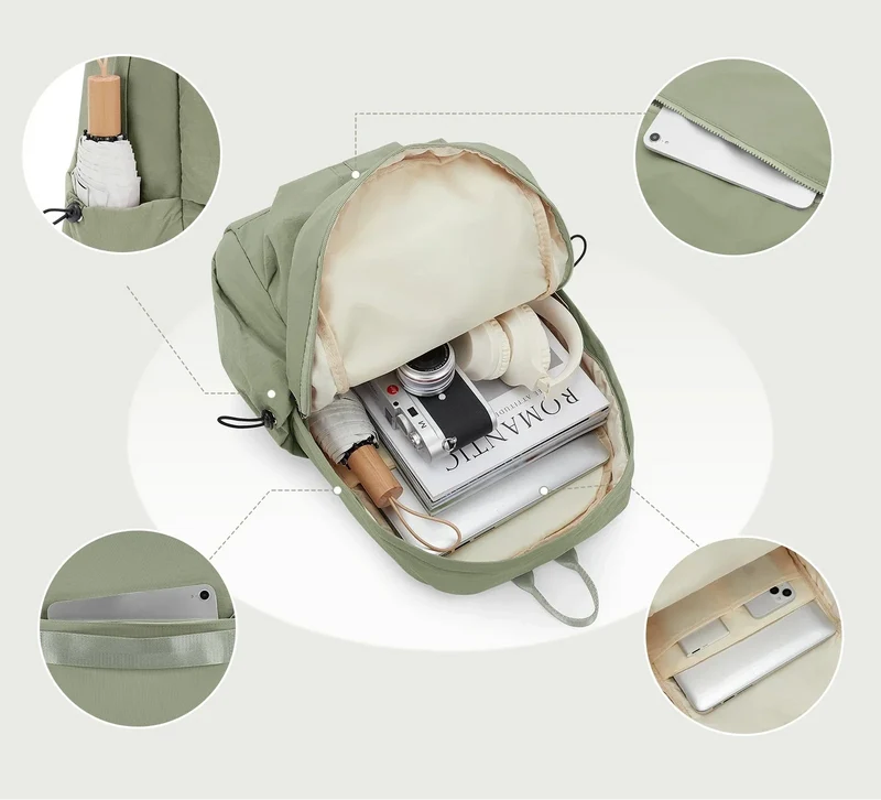Sac à Dos Léger Femme | Tissu Imperméable Nylon
