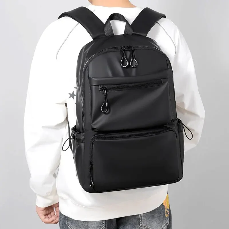 Sac à Dos Imperméable Ville | Tissu Pu et Polyester