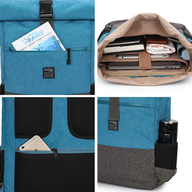 Sac à Dos Imperméable Roll-Top | Tissu Oxford Waterproof