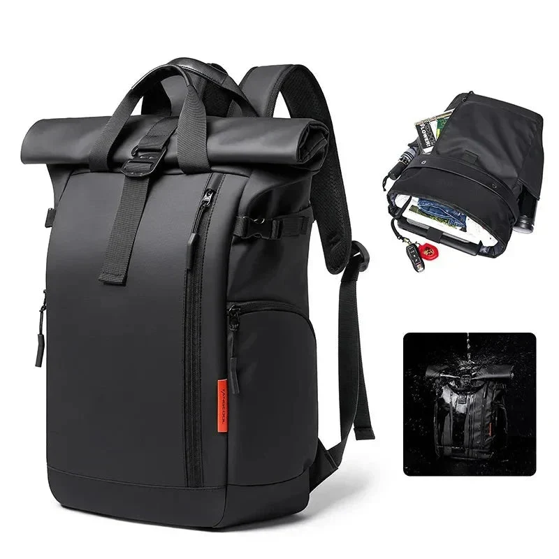 Sac à Dos Imperméable Roll Top | Accès Rapide et Sécurisé